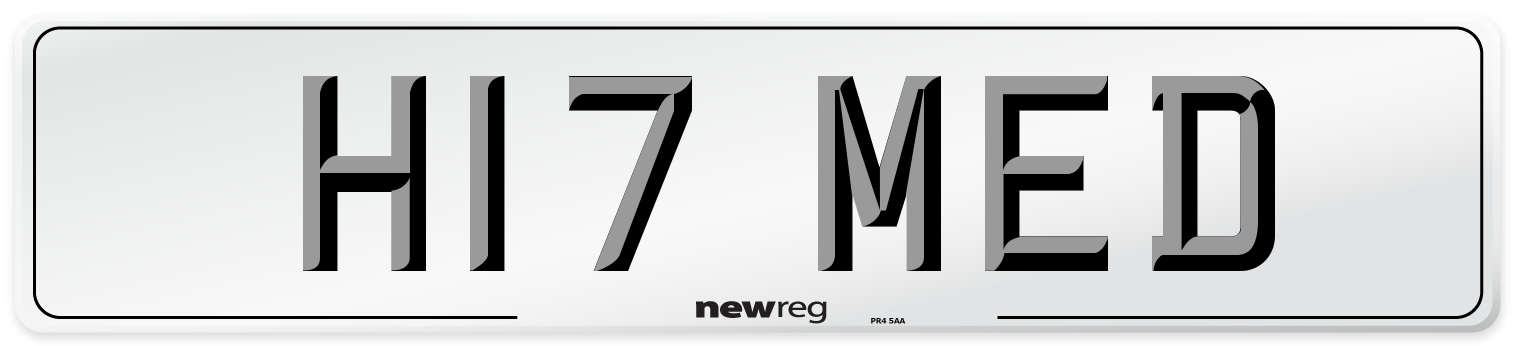 H17 MED Number Plate from New Reg